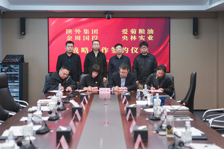 陜外集團(tuán)與周至縣政府、愛(ài)菊糧油、金周?chē)?guó)投、央林實(shí)業(yè)座談交流并簽署戰(zhàn)略合作協(xié)議